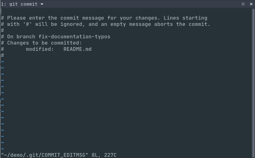 Commit Message!